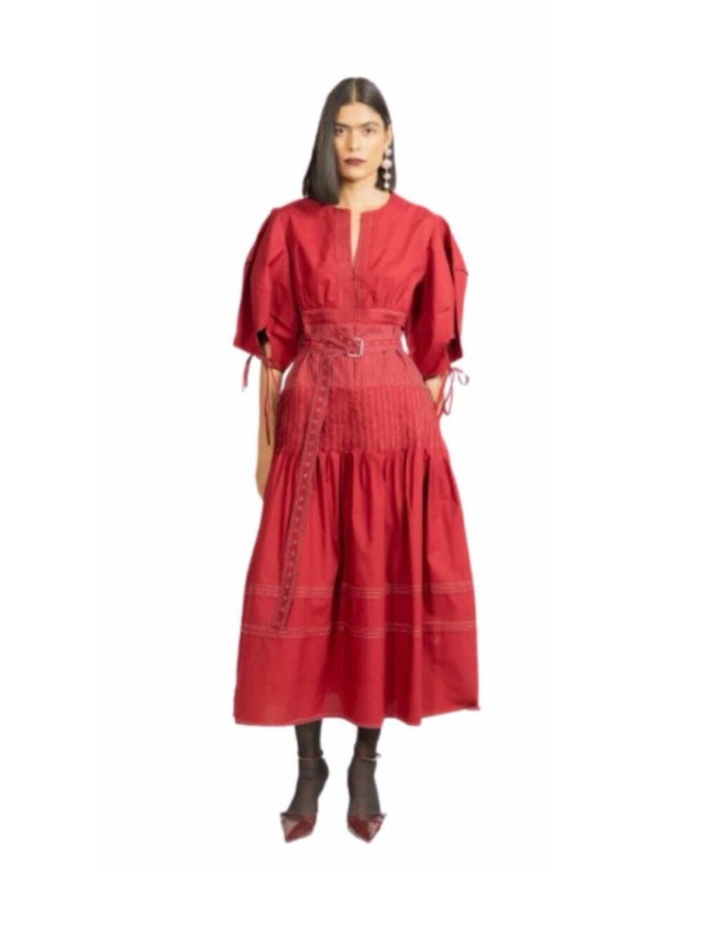 Lovebirds Studio Candy Dress Ruby Red S NWT